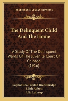 Paperback The Delinquent Child And The Home: A Study Of The Delinquent Wards Of The Juvenile Court Of Chicago (1916) Book