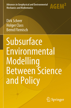 Paperback Subsurface Environmental Modelling Between Science and Policy Book