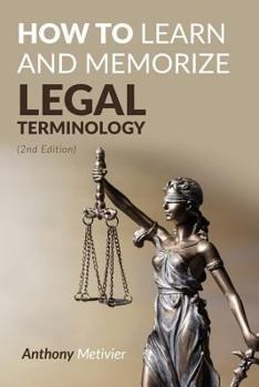 Paperback How To Learn And Memorize Legal Terminology Book