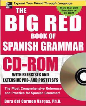 Paperback The Big Red Book of Spanish Grammar w/CD-ROM Book