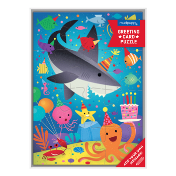 Misc. Shark Party Greeting Card Puzzle Book