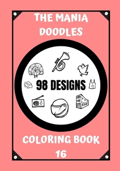 Paperback Coloring Book: The Mania Doodles Book