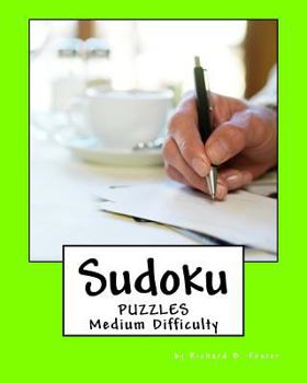 Paperback Sudoku Puzzles: Medium Difficulty [Large Print] Book