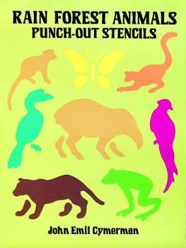 Paperback Rain Forest Animals Punch-Out Stencils Book