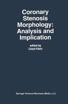 Paperback Coronary Stenosis Morphology: Analysis and Implication Book