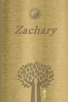 Paperback Zachary: Personalized Name Journal/Notebook for Men - Masculine Metal-look Cover with Lined Writing Pages Book