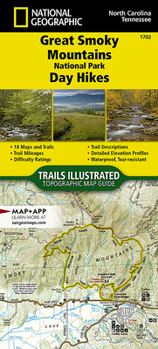 Map Great Smoky Mountains National Park Day Hikes Map Book