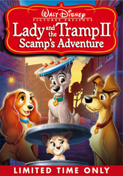 DVD Lady and the Tramp II: Scamp's Adventure Book