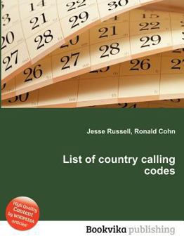 Paperback List of Country Calling Codes Book