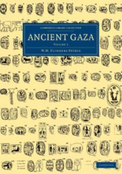 Paperback Ancient Gaza: Volume 1 Book
