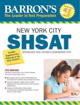Paperback Barron's Shsat: New York City Specialized High Schools Admissions Test Book