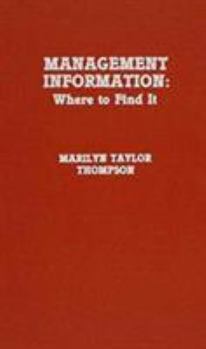 Hardcover Management Information: Where to Find It Book