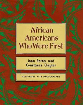 Hardcover African Americans Who Were First Book