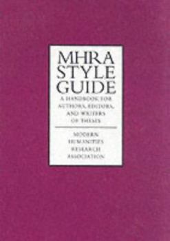 Paperback The MHRA Stylebook Book