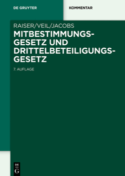 Hardcover Mitbestimmungsgesetz Und Drittelbeteiligungsgesetz [German] Book