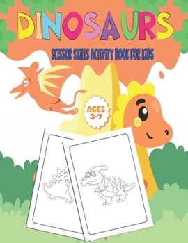 Paperback Dinosaur Scissor Skills Activity Book for Kids: Dinosaur Scissor Skills for Preschool Kids ages 3-5 Book