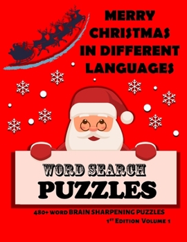 Paperback Merry Christmas in Different Languages Word Search Puzzles Book