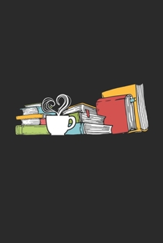 Paperback Books And A Cup Of Coffee: Graph Paper Notebook (6" x 9" - 120 pages) Reader Themed Notebook for Daily Journal, Diary, and Gift Book