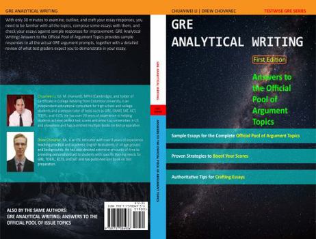 Paperback GRE Analytical Writing: Answers to the Official Pool of Argument Topics Book