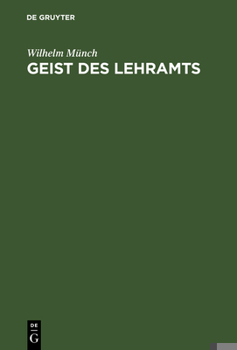 Hardcover Geist des Lehramts [German] Book