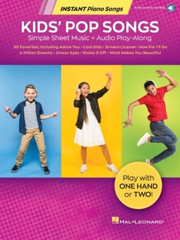 Paperback Kids' Pop Songs - Instant Piano Songs (Book/Online Audio) Book