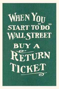 Paperback Vintage Journal Wall Street, Return Ticket Book