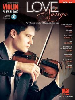 Paperback Love Songs: Violin Play-Along Volume 67 Book
