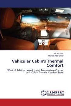 Paperback Vehicular Cabin's Thermal Comfort Book
