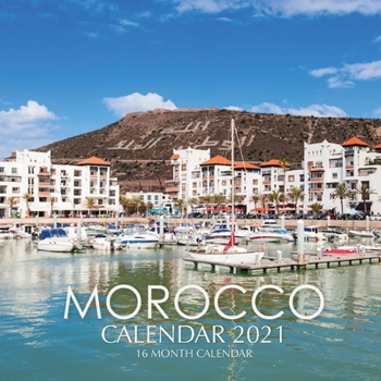 Paperback Morocco Calendar 2021: 16 Month Calendar Book
