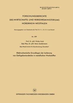 Paperback Elektrochemische Grundlagen Der Isolierung Von Gefügebestandteilen in Metallischen Werkstoffen [German] Book