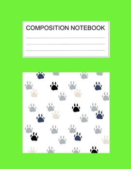 Composition notebook: Ruled (8.5 x 11 in), 110 Pages: Diary Book For Girl, Journal Notebook For Kids, Writing Journal Lined, Cute Pets green (8.5 x 11 in), 110 Pages (cute composition green)