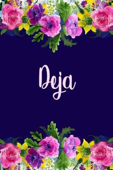 Paperback Deja: Personalized Name Pink Fl Book