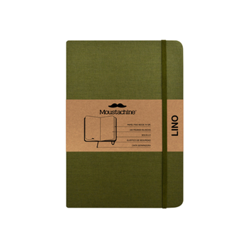 Hardcover Moustachine Classic Linen Hardcover Military Green Blank Medium Book