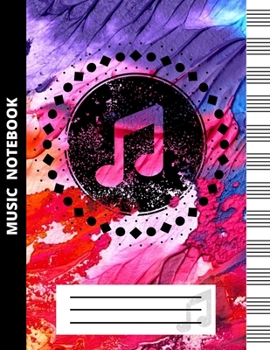 Paperback Music Notebook: Song Writing Journal Manuscript Paper For Songwriters Blank Sheet Piano Music Notebook (Standard Manuscript Paper) Book