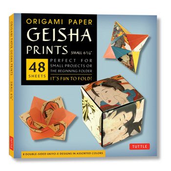 Misc. Origami Paper Geisha Prints 48 Sheets 6 3/4 (17 CM): Large Tuttle Origami Paper: Origami Sheets Printed with 8 Different Designs (Instructions for 6 P Book