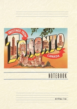 Paperback Vintage Lined Notebook Greetings from Toronto, Canada Book