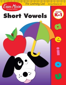 Paperback Learning Line: Short Vowels, Kindergarten - Grade 1 Workbook Book