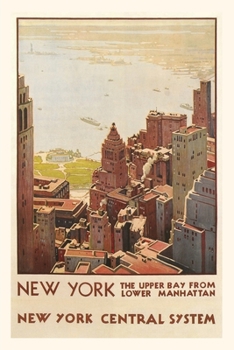 Paperback Vintage Journal Travel Poster, New York City Book