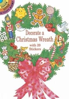 Paperback Decorate a Christmas Wreath with 39 Stickers Book