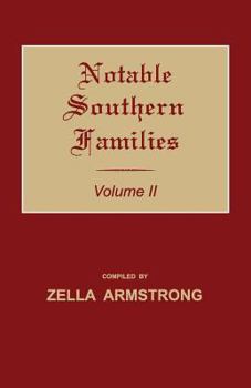Paperback Notable Southern Families. Volume II Book