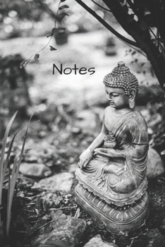 Notizbuch Buddha black & white: Notizheft / Tagebuch / To-Do-Listen anlegen / 120 Seiten / dot grid / Punkteraster / DIN A5 (6x9) / Softcover / Buddha Geschenkbuch #30 (German Edition)