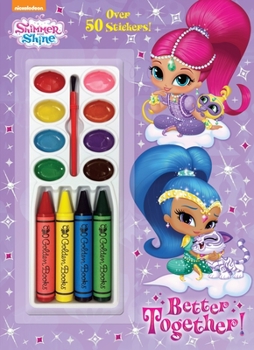 Paperback Better Together! (Shimmer and Shine) [With Four Chunky Crayons] Book