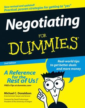 Negotiating For Dummies - Book  of the Dummies