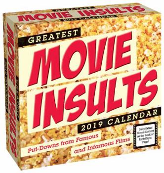 Calendar Greatest Movie Insults 2019 Day-To-Day Calendar Book