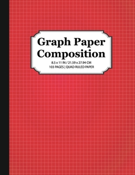 Paperback Graph Paper Composition Notebook: Quad Ruled 5x5 Grid Paper for Math and Science Students Book