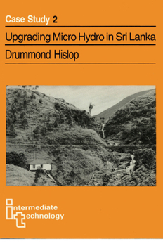 Paperback Upgrading Micro Hydro in Sri Lanka Book