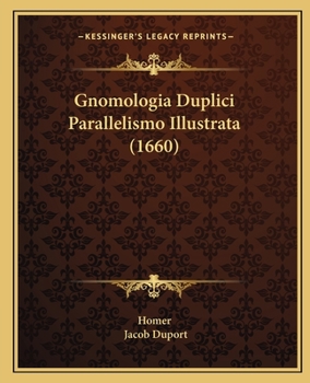 Paperback Gnomologia Duplici Parallelismo Illustrata (1660) [Latin] Book