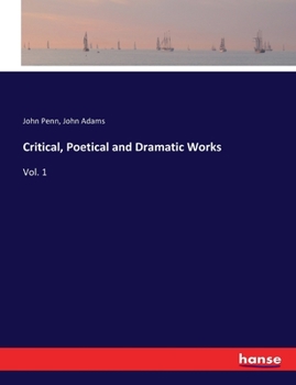 Paperback Critical, Poetical and Dramatic Works: Vol. 1 Book