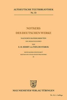 Paperback Notkers des Deutschen Werke [German] Book
