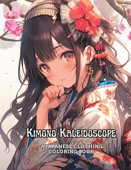 Paperback Kimono Kaleidoscope: A Japanese Clothing Coloring Book